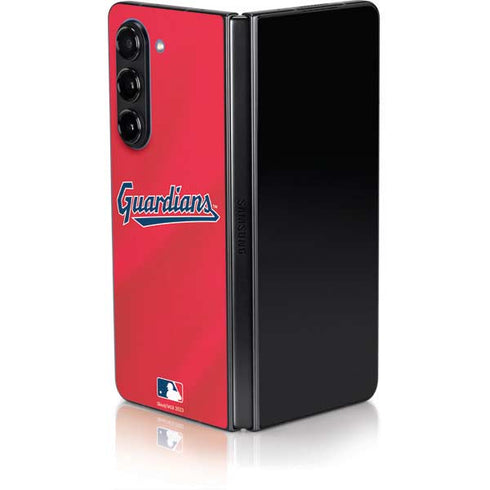 MLB Cleveland Guardians Alternate Road Jersey Galaxy Z Fold5 5G Skin